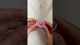 Watermelon paint brush holder 🍉🎨 airdryclay airdryclayideas argile airdryclaycraft [upl. by Ilyk]