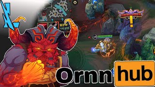 Wild Rift Ornn Bug  Pusu Atan Baron  Wr Ornn Gameplay  Bu Bug Herşeyi Değistirir [upl. by Sergent322]