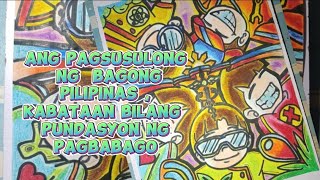 ANG PAGSUSULONG NG BAGONG PILIPINAS KABATAAN BILANG PUNDASYON NG PAGBABAGO poster making ideas ✨💡 [upl. by Novahc]