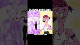 FOLLOW THE CIRCLE COMPARISON 2  Rocky Rakoon Animation Meme Shorts tiktok funny viral trending [upl. by Yekcim588]