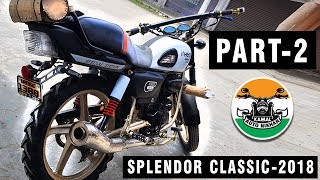 Hero Splendor Modified Into Classic Model  PART 2  by kamal Auto Nikhar [upl. by Osmund]