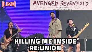 LIVE KILLING ME INSIDE REUNION di Konser AVENGED SEVENFOLD JAKARTA INDONESIA 2024 [upl. by Oxford]