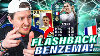 OMG Benzema but with PACE 86 FLASHBACK Benzema Review FIFA 22 Ultimate Team [upl. by Aikcin]