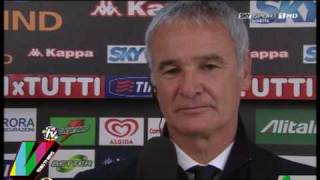 ROMA  SAMPDORIA 1 a 2  INTERVISTA RANIERI  SERIE A SKY HD  25042010 [upl. by Hummel]