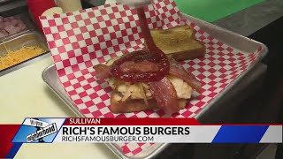 Check out the hot nest chicken sandwich at Richs Famous Burger in Sullivan Missouri [upl. by Asilenna]