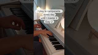 La campanella day 2 piano classicalmusic classicalpiano lacampanella music challenge [upl. by Yellat914]