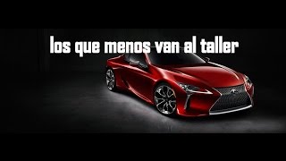 LOS 10 AUTOS QUE MENOS VISITAN EL TALLER [upl. by Bryn]