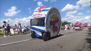 Caravane publicitaire Tour de France Féminin 2024 étape Amnéville [upl. by Ettevy]