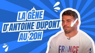 La question sur laffaire JegouAuradou qui gêne Antoine Dupont au 20h de France 2 [upl. by Negriv]