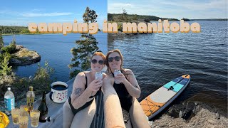 CAMPING IN MANITOBA swimming good food sunshine amp nature [upl. by Arimas132]