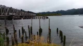 Reedsport Oregon Fishing and Bridges [upl. by Aivul]