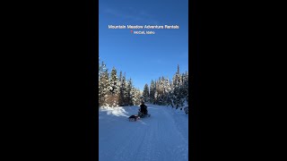 Snowmobiling in Idaho [upl. by Aikal]