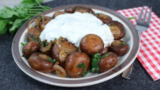 Champignons mit Knoblauchsoße wie vom Weihnachtsmarkt [upl. by Ynaffets]