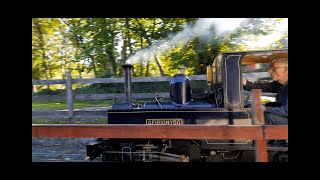 A round trip on the Conwy Valley Railway Museums miniature railway at Betws y Coed 392023 [upl. by Jenelle]