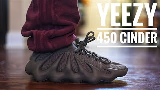 YEEZY 450 CINDER REVIEW amp ON FEET [upl. by Maillw]