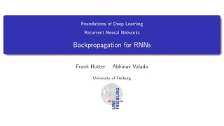 0704 Backpropagation for RNNs [upl. by Ondrej935]