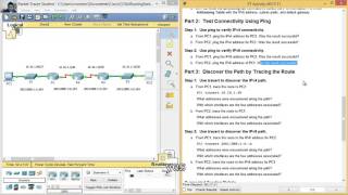 7325 Packet Tracer  Verifying IPv4 and IPv6 Addressing [upl. by Bohun]