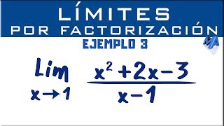 Solución de límites por factorización  Ejemplo 3 [upl. by Darrell359]