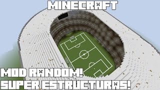 Minecraft MOD RANDOM SUPER ESTRUCTURAS Instant Massive Structures Mod Review Español [upl. by Salzhauer803]