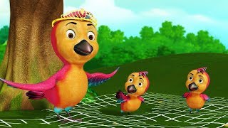 The Clever Birds Story  Bengali Cartoon Stories for Kids  Infobells [upl. by Arras]