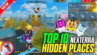 Top 10 hidden places in br ranked nexterra  ff tips and tricks  Garena Free Fire  Free Fire India [upl. by Ellehcyt408]