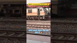 WAP7 clear locomotive sound with Avadh Assam Express 😍❤️ GHAZIABAD WAP7 🔥✅  ytshorts wap7 [upl. by Orravan723]