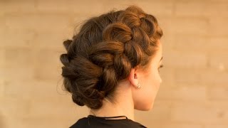 Double Dutch Braid Upstyle in Minutes [upl. by Carlye769]