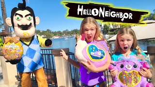 Hello Neighbor Prank Steals Our Rainbocorns Toy Scavenger Hunt [upl. by Itram]