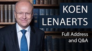 Koen Lenaerts  President of the European Court of Justice  Oxford Union [upl. by Avihs]