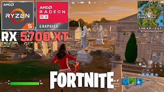 Fortnite Chapter 5  RX 5700 XT  Ryzen 5 5600G  1080p Performance mode amp DX12 [upl. by Atiroc]