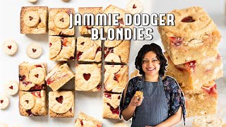 How to make my Jammie Dodger Blondies Recipe [upl. by Woods]