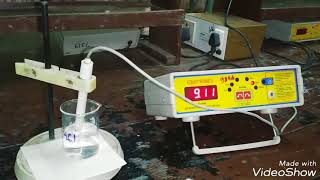 Conductometric titration of Strong acid Vs Strong Base [upl. by Ydnil243]