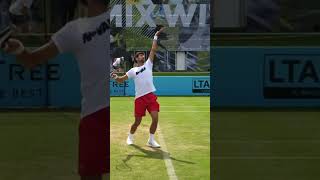 Novak Djokovic serve in slow motion [upl. by Isied]