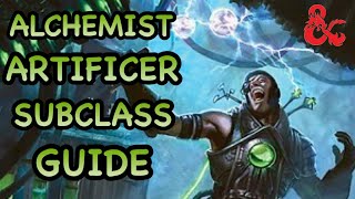 DampD5E ALCHEMIST ARTIFICER SUBCLASS GUIDE [upl. by Ymmat]