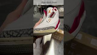 Dope Street Shoes Nike Air Jordan 3 Cardinal Red Sneaker Cleaning [upl. by Morgenthaler369]