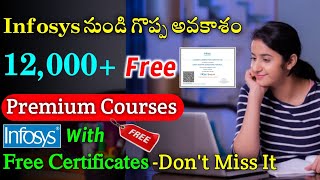 infosys Springboard Free Courses with Certificates  Work From Home Jobs In Telugu Jobs In Telugu [upl. by Enyawed]