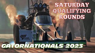 GATORNATIONALS 2023 SATURDAY QUALIFYING COVERAGE TOP FUEL FUNNY CAR  PRO STOCK [upl. by Sieracki]