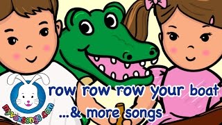 Row Row Row Your Boat with lyrics amp more Nursery Rhymes [upl. by Sirraj881]