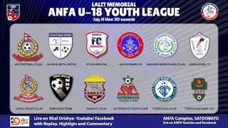 NEW ROAD TEAM NRT vs SANKATA FOOTBALL CLUB II LALIT MEMORIAL ANFA U18 YOUTH LEAUGE 2024 [upl. by Ahsinrad913]