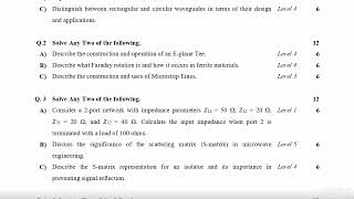 Microwave Engineering  Supplementary Exam 2024  DBATU [upl. by Baudoin]