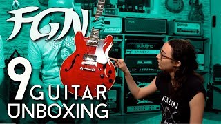 9  FGN Guitar Mega Unboxing with Kiana and Carl [upl. by Marylynne]