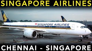 TRIP REPORT  Perfect flight on SINGAPORE AIRLINES 🇸🇬  Airbus A350900  Chennai to Singapore [upl. by Michella]