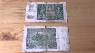 50 Zlotych of 1940  Old Poland money bill Bank Emisyjny W Polsce [upl. by Annahsirhc]