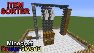 Minecraft 15 Hopper Item Sorter  Auto Sorting Storage [upl. by Conroy]