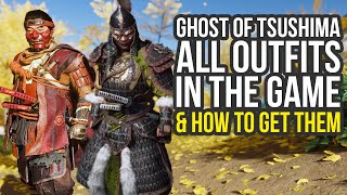 Ghost Of Tsushima All Outfits amp How To Get Them Ghost Of Tsushima All Armors [upl. by Moyer]