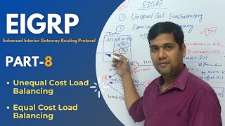 Part8  Unequal and Equal Cost Load Balancing in EIGRP  CCNP  CCNA  Mukesh Sir  ITindex [upl. by Asylla]