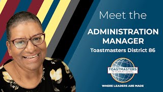 Meet the Toastmasters District 86 Administration Manager Exclusive interview with Nicole Holas DTM [upl. by Ruthie]