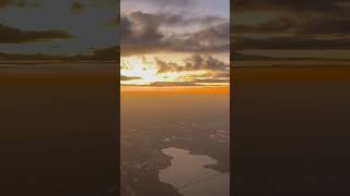 Chasing sunset on approach to MCO Orlando airport Delta Airlines flight 1319 [upl. by Enyaht775]