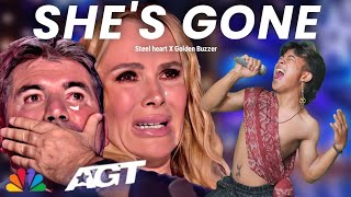 Golden Buzzer  Simon Cowell cries when he heard the song Shes Gone with an extraordinary voice [upl. by Ryon]