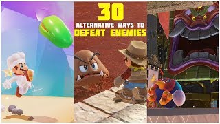 Super Mario Odyssey  30 AlternativeFun Ways To Defeat Enemies [upl. by Posner]